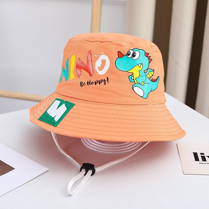 Baby Dinosaur Sun Hat With Wide Brim Cotton Polyester For Spring Autumn Kids Sun Protection