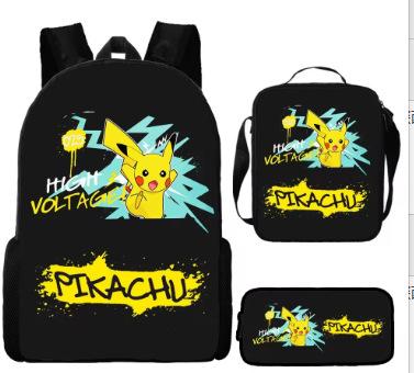 Primary And Secondary School Students Schoolbag Cartoon Backpack Breathable And Wear-Resistant Children'S Backpack Satchel Pencil Bag Set