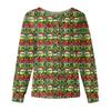 Women's Casual Fashion Long-Sleeve Single-Breasted Christmas Print Jacket