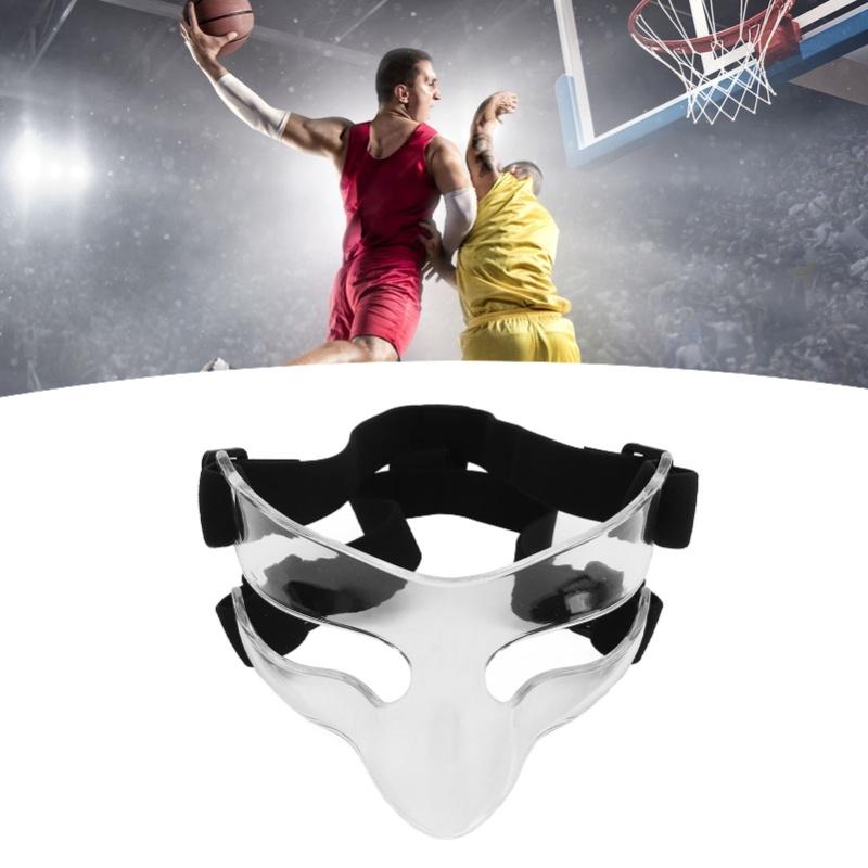Sports Nose Guard Prevent Injuries Adjust Strap Breathable Face Shield For Basketball Baseball