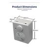 1Pcs USB Download Music Box Module And Button Speaker Button-Type Sound Box With Adjustable Volume 60x48x26mm