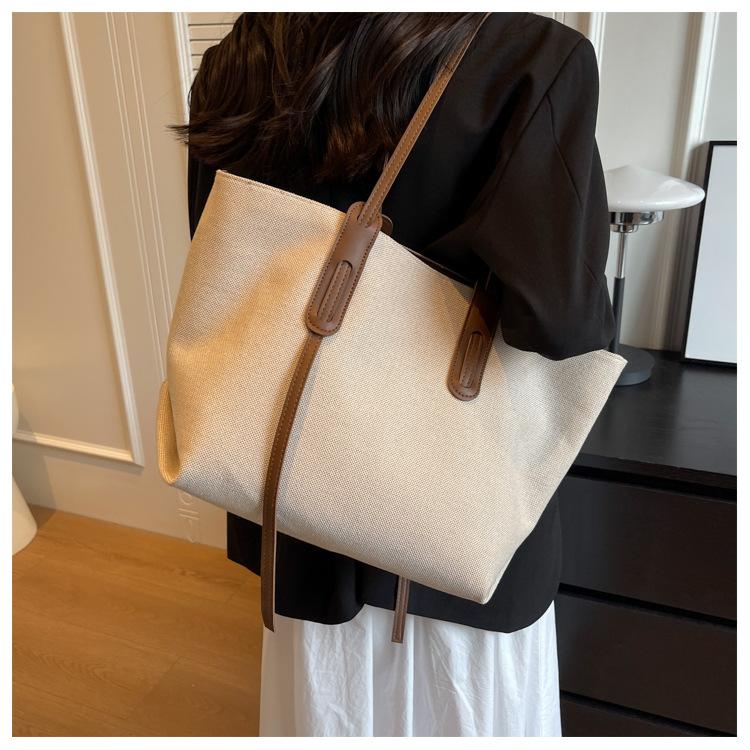 Casual Big Bag New Fashion Shoulder Bag Women's Large-capacity Commuter Tote Bag