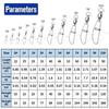 Stainless Steel Rotating Pin, Eight Character Rotating Ring, Sea Fishing Equipment