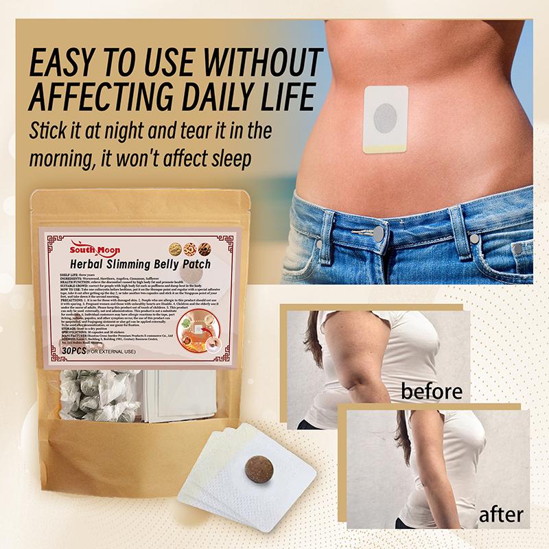 30Pcs Slimming Patches Weight Loss Body Slim Burn Fat Detox Navel Sticker