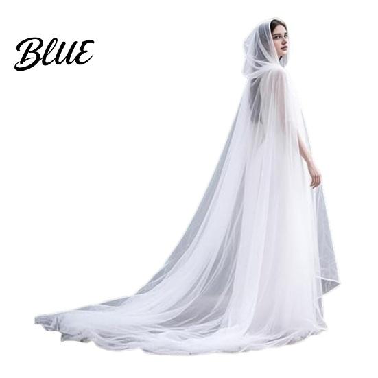 Cosplay Cloak Hooded Mesh for Adults 2 Layer Sheer Tulle Cape Gothic Witch Queen Costume Halloween Renaissance Accessories Lightweight Cape