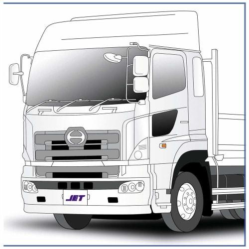 JET INOUE Emblem Plate Mirror Hole NEW Profile 524452