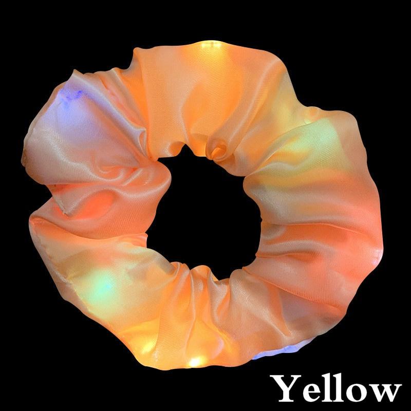 LED Large Intestine Hair Ring Nightclub Bar Dance Club Luminous Hair Accessories