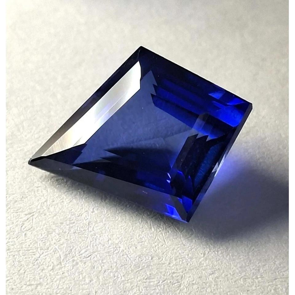 Certified Natural Ceylon Blue Sapphire Fancy Cut 9-11 Ct Fabulous Gemstone