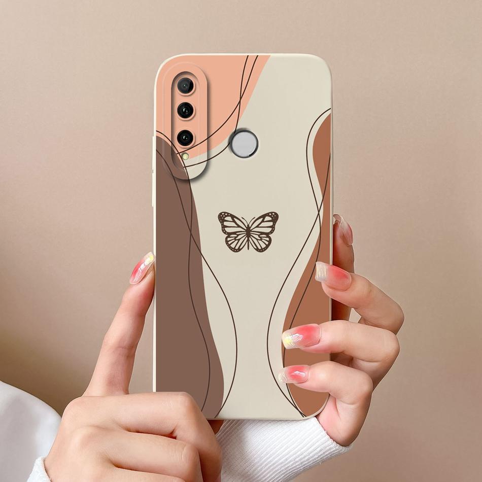 For Honor 10i Phone Case Butterfly Cat Soft Liquid Silicone Camera Protection Cover For Huawei Honor 10 i Model HRY-LX1T Fundas
