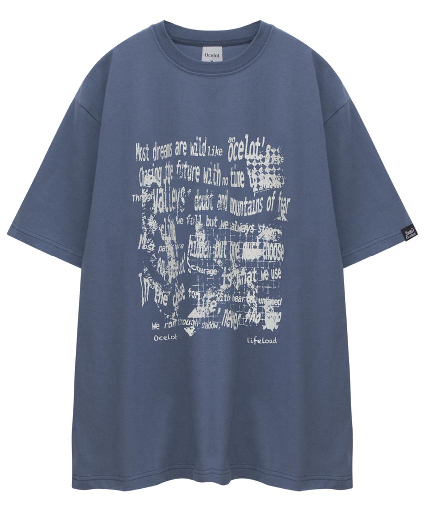 Osillos C22 Life Lettering Short Sleeve T-Shirt