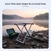 Foldable Cross-Legged Stool Sturdy Duty Portable Seating Reinforced Joining Antiabrasion Feet For Outdoor Outdoor Lovers