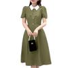 ZANZEA Womens Summer Casual Elegant Short Sleeve Dress