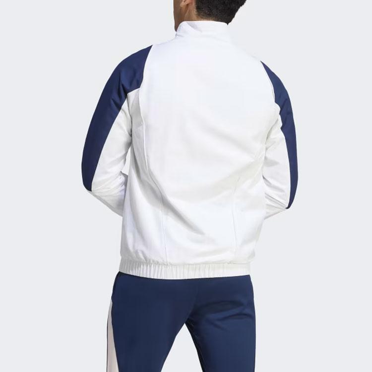 Adidas Ajax Amsterdam Tiro 23 Presentation Track Top Color Block Design Long Sleeve Retro Sports Jacket Men Jackets White HZ7767