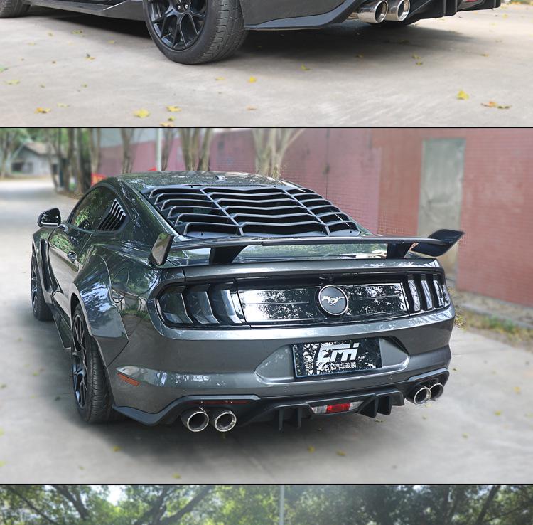 15-23 Ford Mustang Flowing Water Trunk Spoiler Modification.