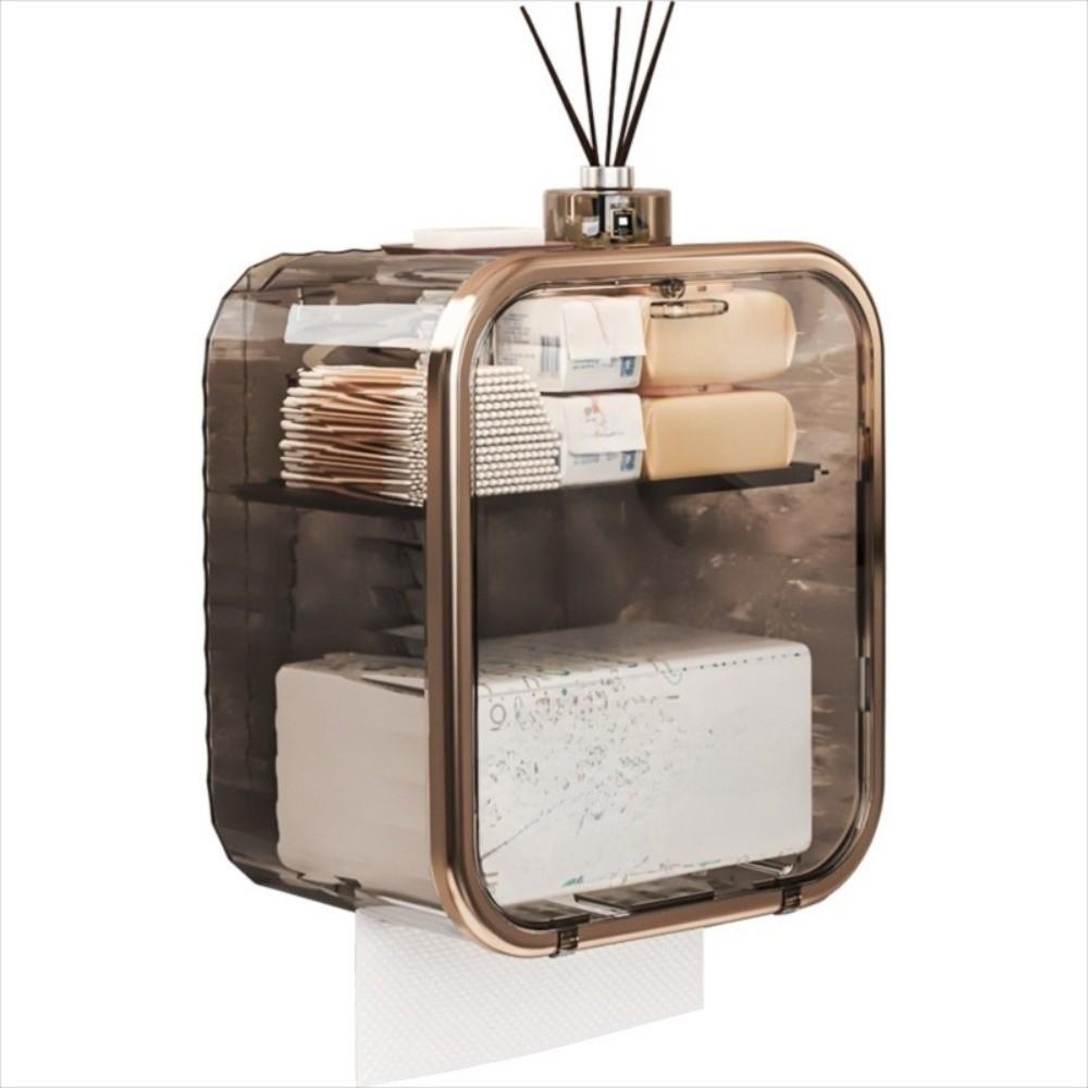 With Drawer Double Layer Tissue Box Waterproof Toilet Paper Storage Box  Kitchen