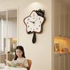 Minimalist Cat Wall Watch Xenomorph Bedrooms Cute Wooden Wall Watch Aesthetic Interior Relogio De Parede Ornaments Home Decor