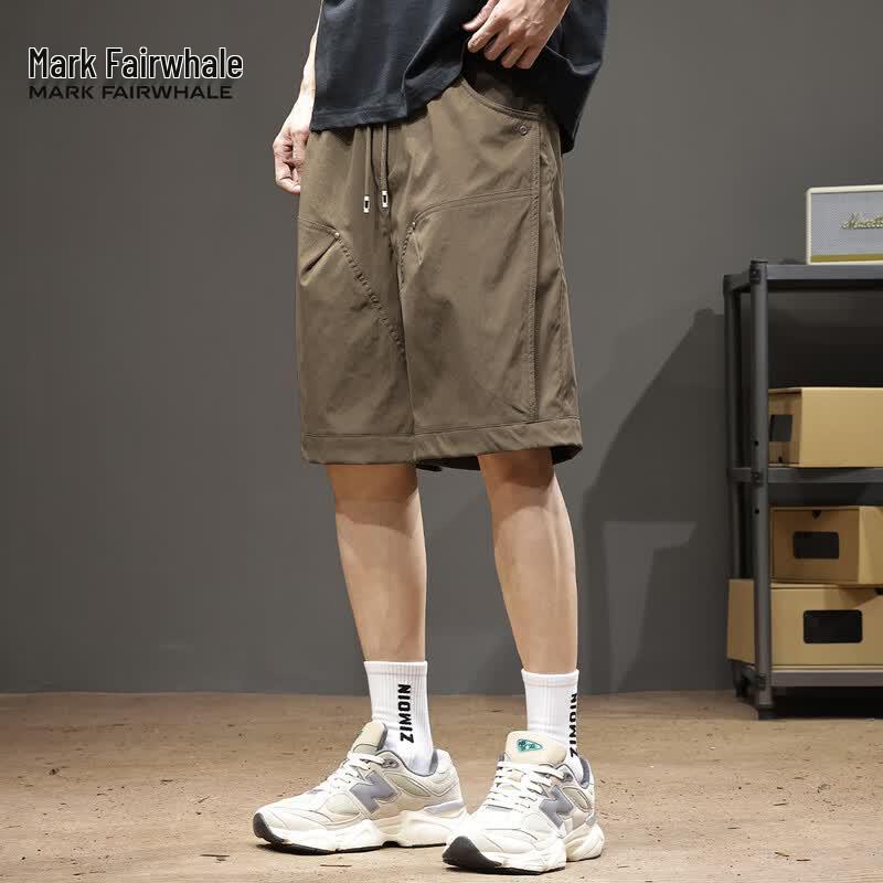 Mark Fairwhale Men s Ice Silk Casual Shorts 4XL хаки