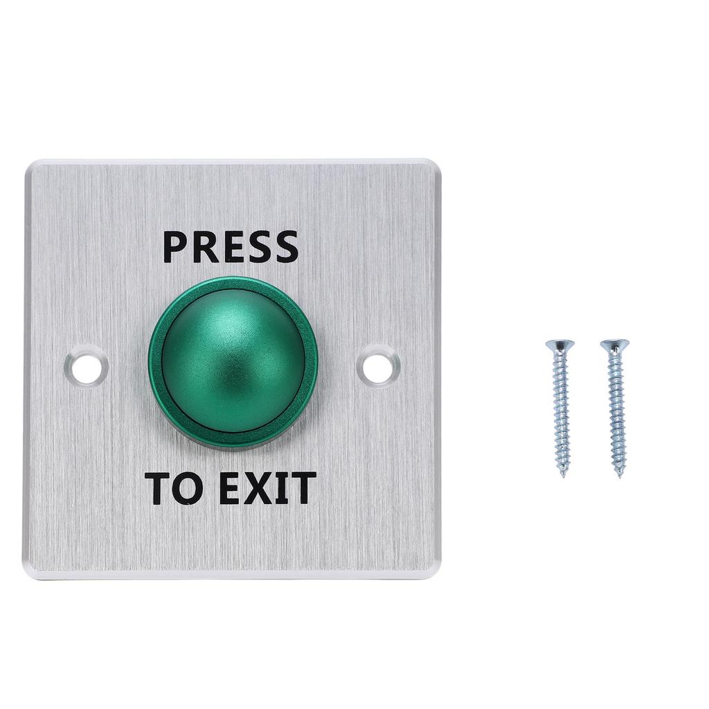 Door Release Button Stainless Steel 12‑24V Push to Exit NO NC COM Switch Access Control Panel