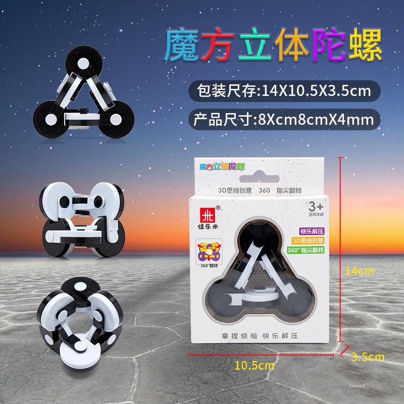 

Вращающийся на 360 градусов кубик Рубика, настольная игрушка для творчества, декомпрессионная переворачивающаяся головоломка, развивающая мышление чёрный