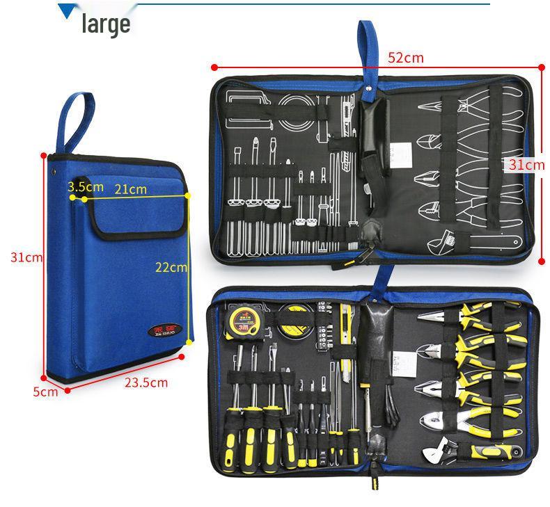 Oxford-Gewebe Werkzeugaufbewahrungstaschen-Set - Tragbare Hardware-Reparaturtasche