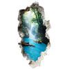 Peel and Stick Wall Decal Waterfall Scene Wall Mural Removable Wall Sticker for Living Room Bedroom Sofa Background Wall Decoration