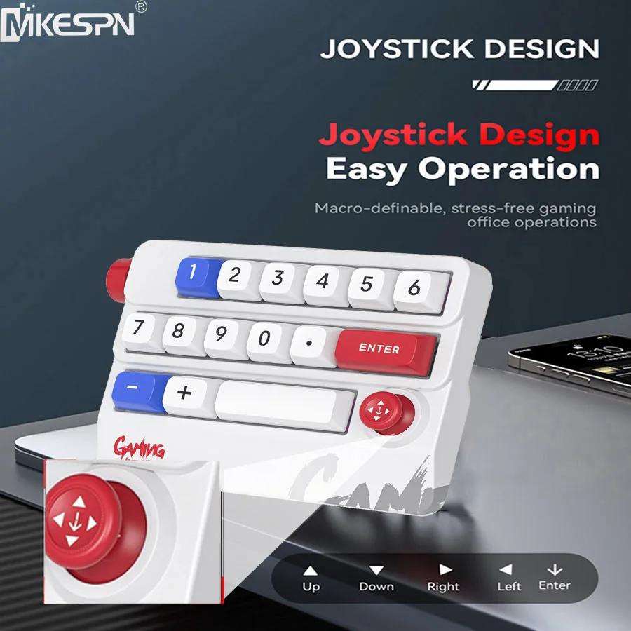15 Keys Hot Swappable Programmable Wired Gaming Keyboard RGB Backlit Portable Joystick Mechanical Keyboard For Desktop/Laptop