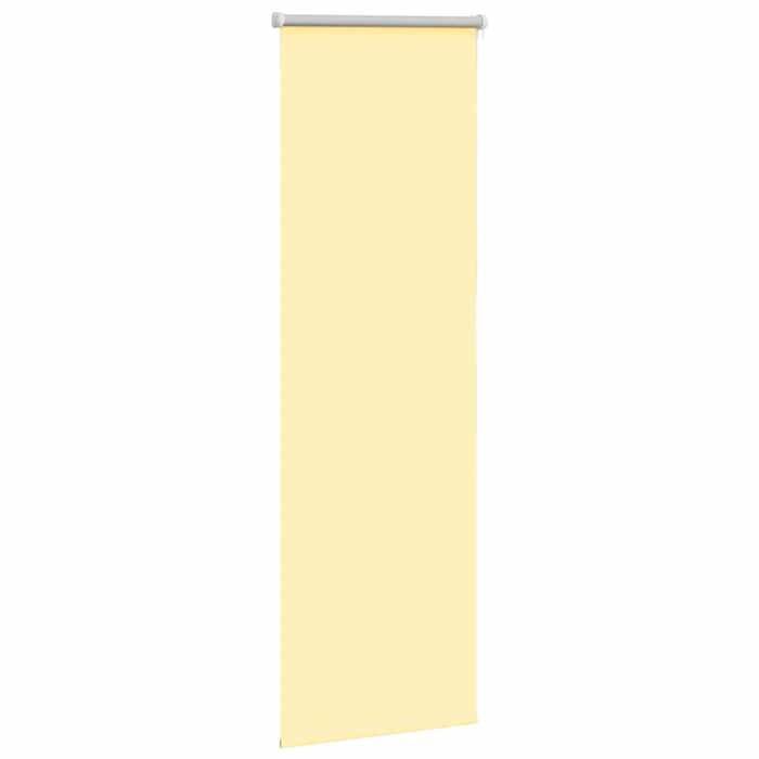 VidaXL Store enrouleur occultant jaune largeur du tissu 55,7 cm, store de jour et de nuit, store de cuisine, store enrouleur 4012030