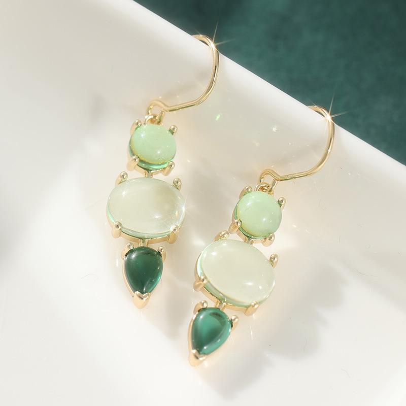 European and American personalized copper earrings avant-garde earrings