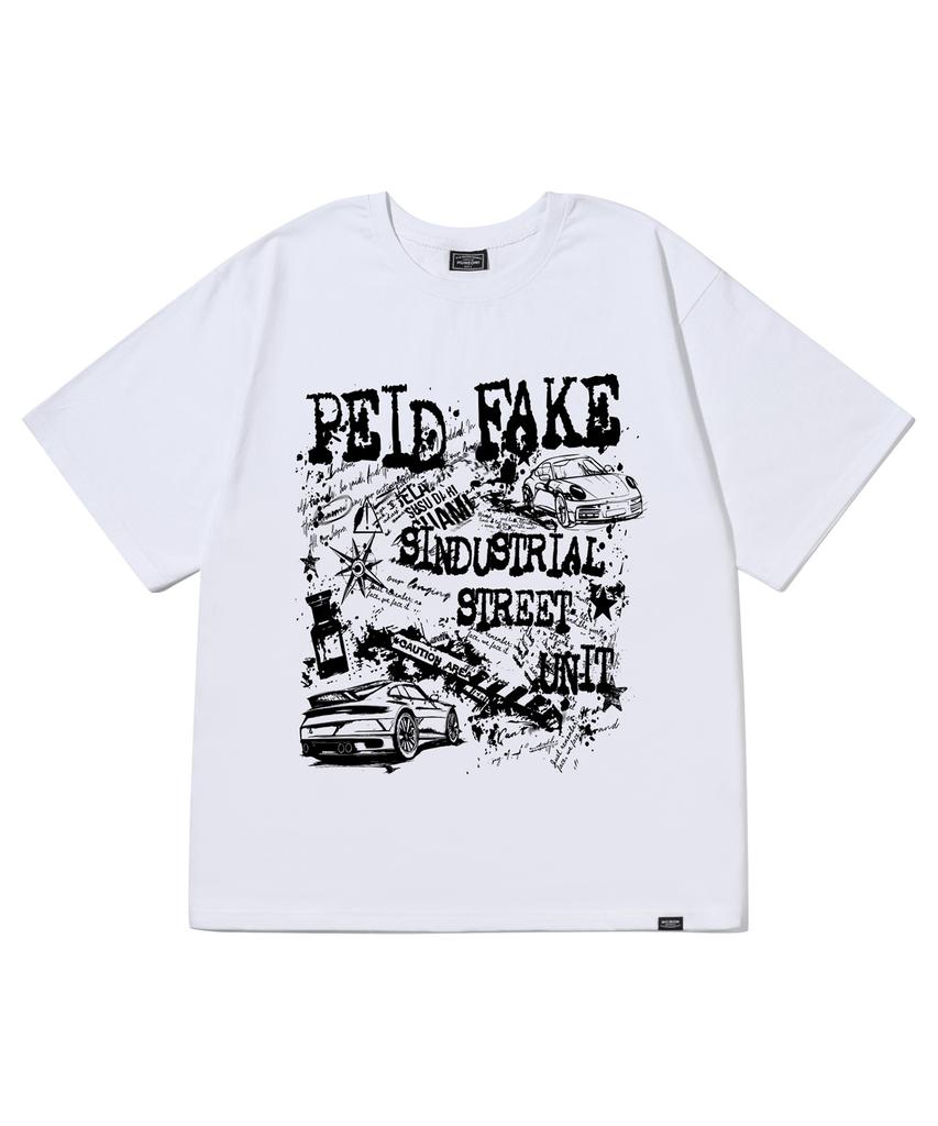 Peideu Pd Industry White Short Sleeve T-Shirt