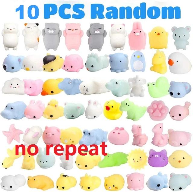 50-5PCS Kawaii Squishies Mochi Anima Squishy Hračky pro děti Antistresový míček Squeeze Party Favorities Hračky pro úlevu od stresu k narozeninám