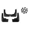 Set of Black Plastic Car Mud Flaps for Toyota Wigo Agya 202