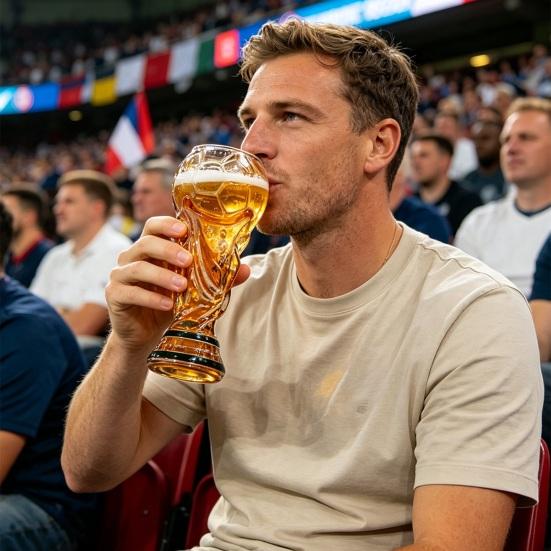2 Pièces Verre à Bière Troisième de Football, Verre de Célébration de Football pour le Jour de Match, Capacité 500ml Vaisselle de Fête de Football pour Fêtes BBQ Bar Maison