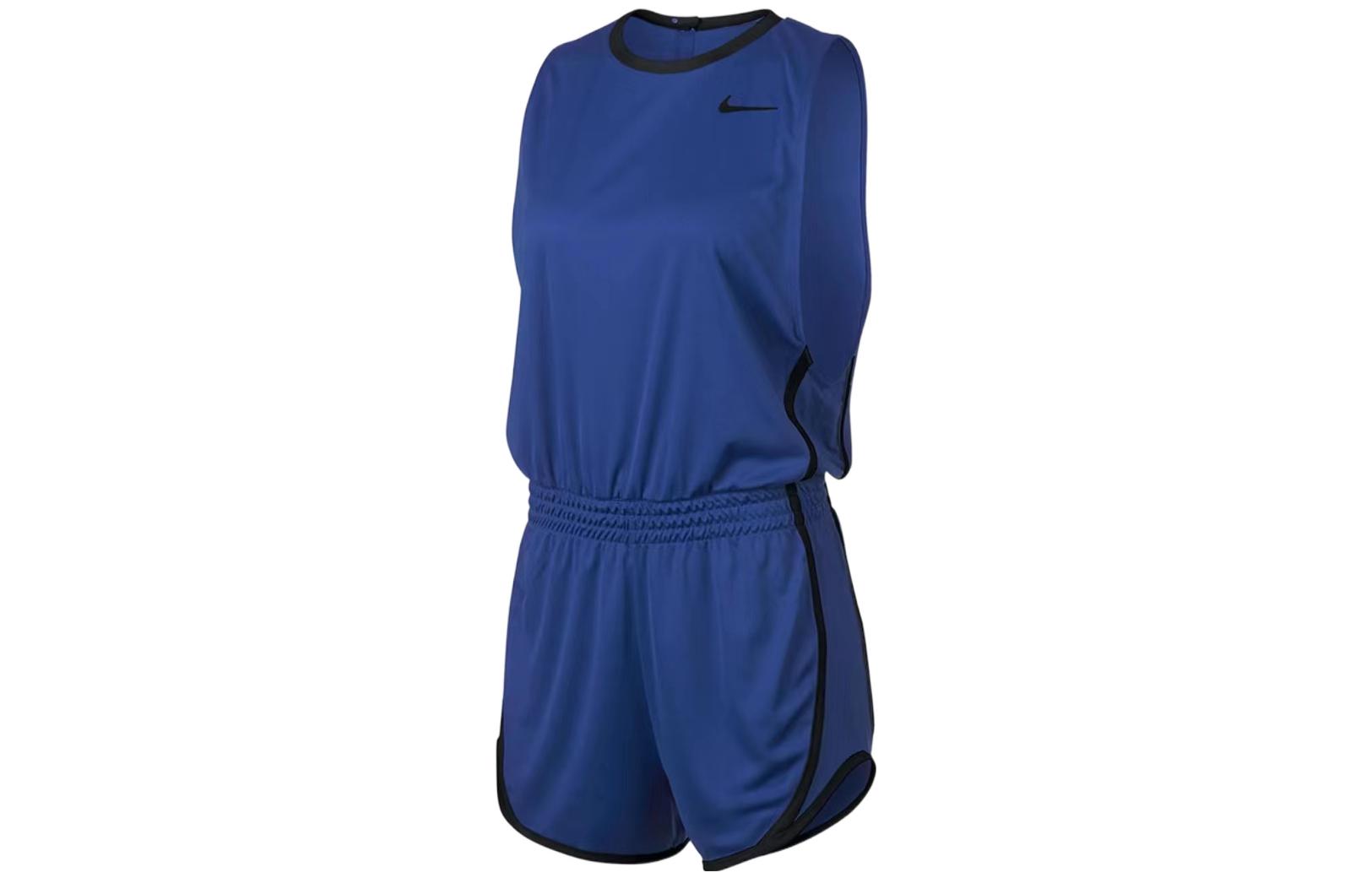 Nike Casual Suits Women s Blue Crew Neck Moderate Short AQ5116-480 S