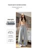 Spring 2026 High-Waisted Wide-Leg Pants - Slimming Loose Straight Casual Two-Wear Floor-Length for Women