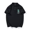 Camisa polo grande masculina, camisa de algodão puro, casual, manga curta, camiseta com lapela, ajuste solto, top masculino