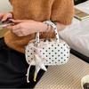 Polka Dot Mini Top-handle Bag Vintage Style Crossbody Underarm Bag Fashion Casual Handbag For Women Daily Commute Shoulder Bag