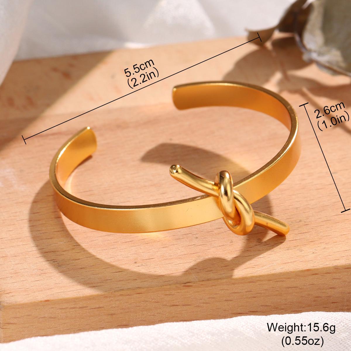 Европейский и американский металлический геометрический C-образный браслет - Высококачественные минималистичные украшения