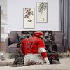 Baseballspieler Star Decke Plüsch Nickerchen S-Shohei Sofateppich für O-Ohtani Wohnzimmer Büro Schlafzimmer Geburtstag Zuhause Reise Kinder Geschenke