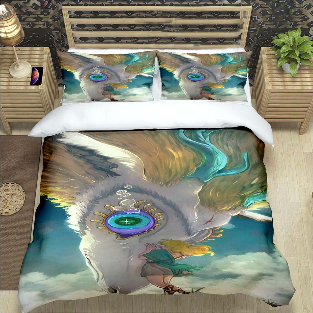 Comforter Fashion Classic Exciting Game Z-Zelda Print Bedding Sets Bed Supplies Set Bed Comforter Set Bedding Set Luxury Gift
