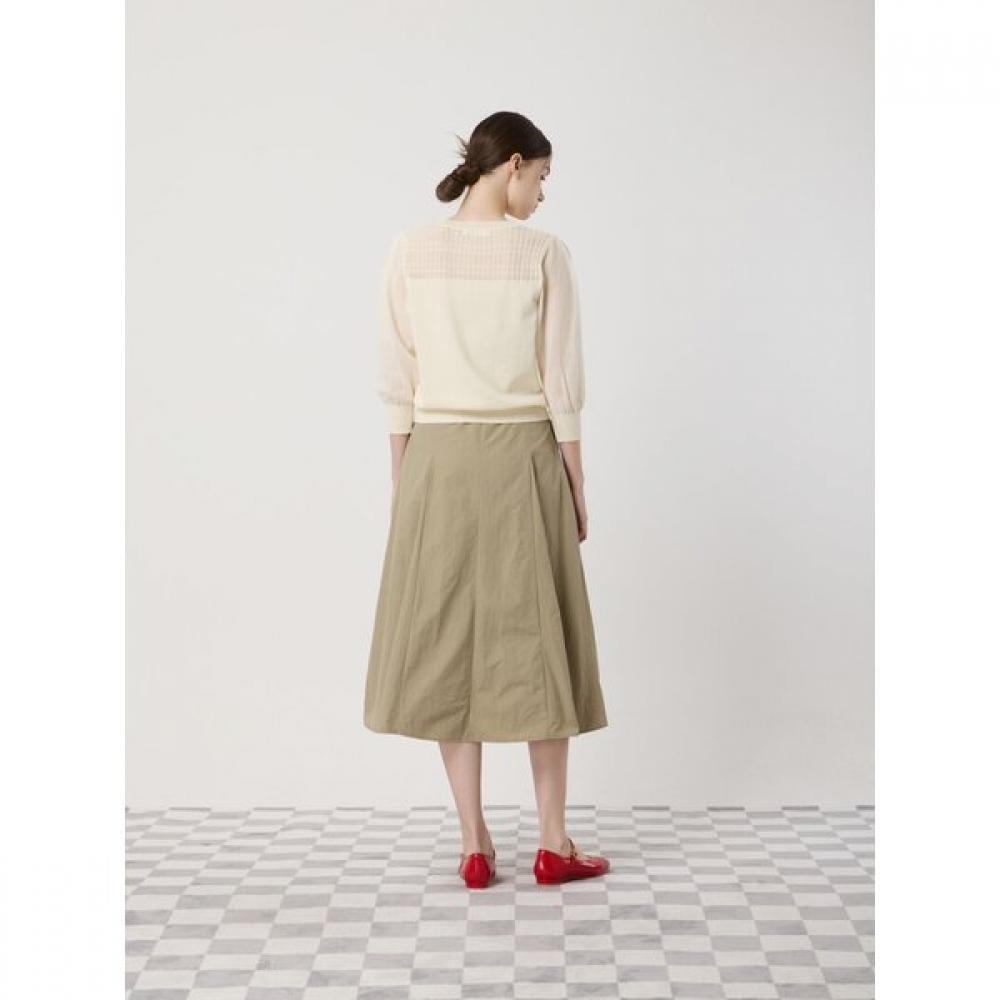 Cc Collect Sheer Color Block 7 8 Pullover  C252ksk031 