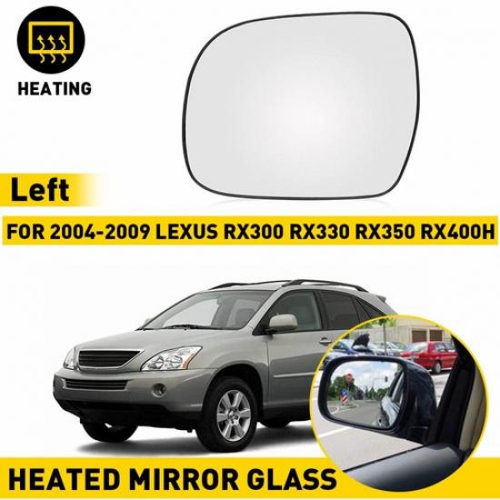 

Left Driver Side Wing Mirror Glass For Heated Lexus RX RX300 RX350 RX400H 04-09