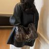 Vintage Handbag Solid Color Shoulder Bag Women's Large Capacity Commuter Tote Bag