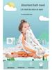 Soft Cartoon Baby Bath Towel: Pure Cotton, Skin-Friendly, All-Season, Universal Fit