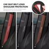 Leather Car Seat Belt Shoulder Protector Extended Decoration For Citroen C5 C1 C2 C6 C4L DS3 DS4 DS5 C-Elysee Grand Berlingo