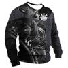 Men‘s Long Sleeve Mechanic Graphic 3d Print Top Autumn Vintage Casual Sports T-shirts