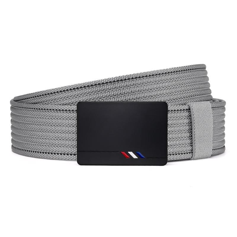 Men's Belt Automatic Buckle Nylon Tactical Braid Belt Middle aged and Young People Outdoor Korean Style Trendy Trouser Belt Belt