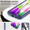 Full Protection Case for Samsung Galaxy A34 5G - BOOLING - Navy Blue - Double-sided In TPU and PC