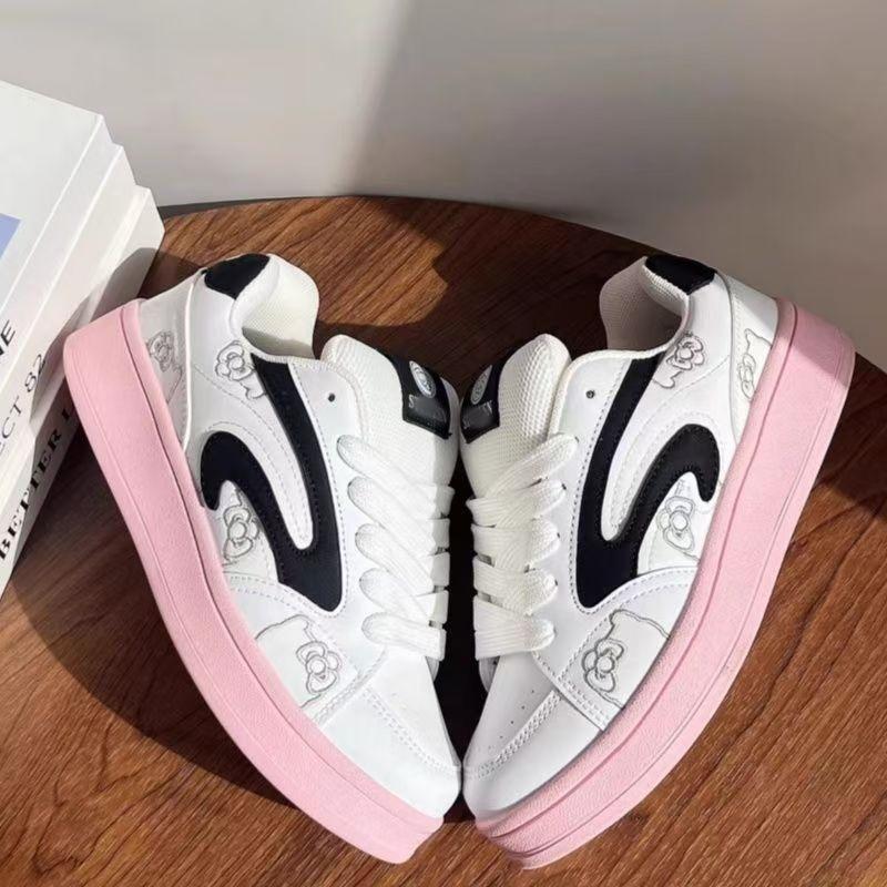 Versatile Board Shoes Niche Autumn New Little White Shoes Sports and Leisure Trendy Bread Shoes