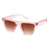 Trendy Style Square Cateye Sunglasses for Women Men Vintage Tortoiseshell Frame Sun Glasses Gradient Shades Female UV400 S6881KN