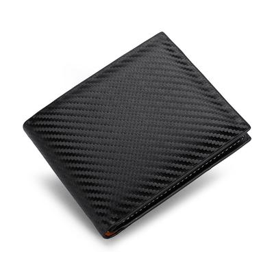 Carbon Fiber Wallet New Man Card Bag Taška na zip European And N Men Horizontal Wallet